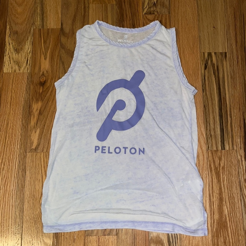 PELOTON Washed Out Purple XS. Does have hole in front.
